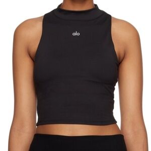 Alo Yoga Alosoft 'That Top' in Black Size Small